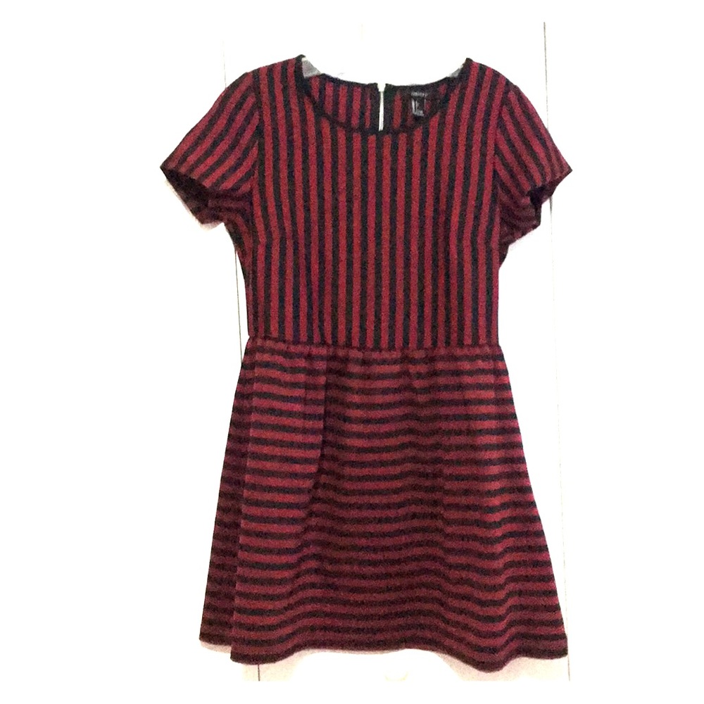 Black and Garnet striped dress
